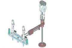 BA Lineararm, mit Doppelspindel, Abstand verstellbar